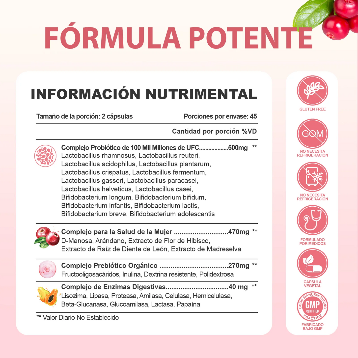 Cápsulas Probióticas Windboss Women's Private Care