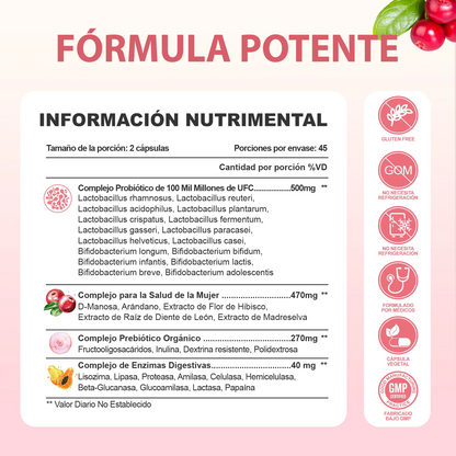 Cápsulas Probióticas Windboss Women's Private Care