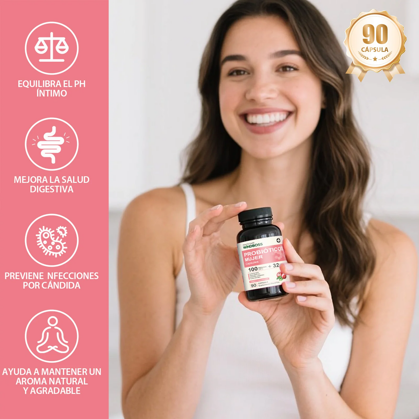 Cápsulas Probióticas Windboss Women's Private Care