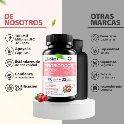 Cápsulas Probióticas Windboss Women's Private Care